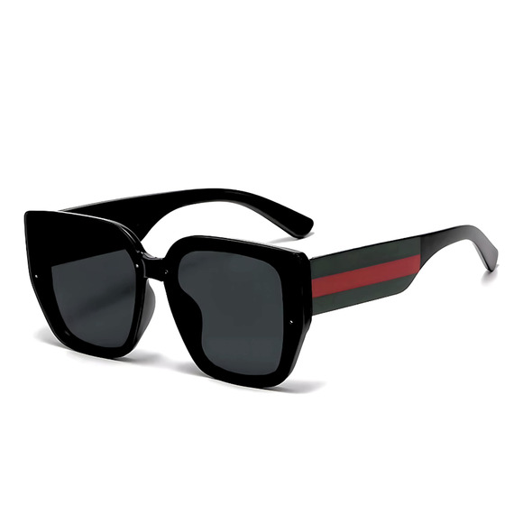 Black wide rim sunglasses - Picture 2 of 11